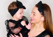 Marcia Franco y su pequeña hija presentan su línea de ropas y accesorios