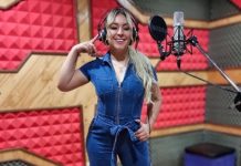 Fátima Román cantó en la facultad de Derecho