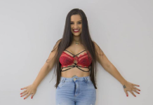 Pamela Vill fue al concierto de L-Gante y fue ovacionada por sus fans