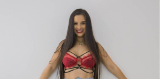 Pamela Vill fue al concierto de L-Gante y fue ovacionada por sus fans