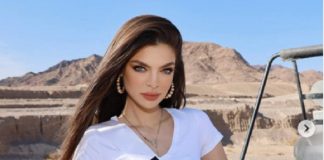 Nadia Ferreira ya empezó a ensayar para la gran noche del Miss Universo