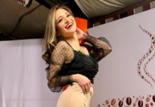 Marcia Franco apareció en un calendario típico de Bolivia