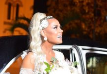 Enrique Rivas y las reclusas del Buen Pastor confeccionaron el traje de novia de Lizarella Valiente