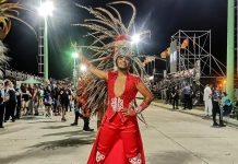 El profe Diosnel Valenzuela “sambó” en el carnaval argentino