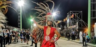 El profe Diosnel Valenzuela “sambó” en el carnaval argentino