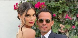 Nadia Ferreira a los besos con Marc Anthony