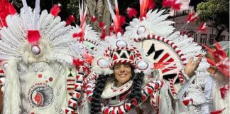 ¡Qué nivel! Nora Ruoti desfiló en el carnaval de Río de Janeiro