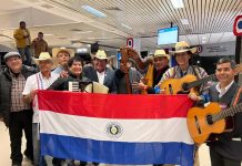 Con danza y música recibieron a los muchachos de Asado Benítez