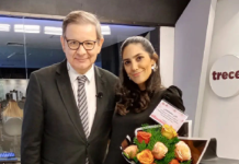 Carlos Martini recibió a Lucía Sapena con unas emotivas palabras