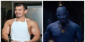 Hugo Ramírez se disfrazó del “genio de la lámpara”