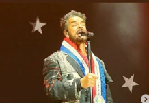 Ricardo Arjona lució una tricolor de ñandutí preparado exclusivamente para él