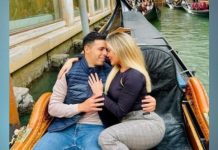 Dahiana Bresanovich y el futbolista Blas Riveros dieron el Sí