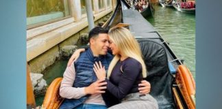 Dahiana Bresanovich y el futbolista Blas Riveros dieron el Sí