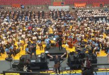 1.400 niños y jóvenes participaron del concierto de la mega orquesta de Sonidos de la Tierra