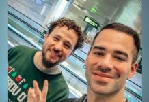 Renato Prono y Luisito Comunica se cruzan en aeropuerto de Qatar