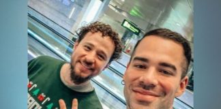 Renato Prono y Luisito Comunica se cruzan en aeropuerto de Qatar
