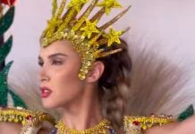 El escudo nacional estuvo presente en el Miss Universo