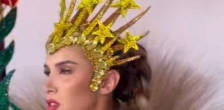 El escudo nacional estuvo presente en el Miss Universo