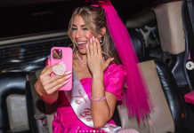 Jéssica Torres se vistió de Barbie para despedirse de su soltería