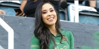 Rosy Alderete le da una lección a los puercos y se puso a cortar malezas