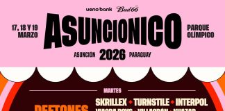 Asuncionico 2026: Deftones y Skrillex encabezan la primera jornada