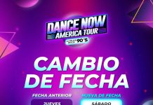 Dance Now America Tour 90’s cambia de fecha y se realizará el sábado 24 de octubre