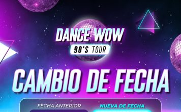 Dance Wow 90’s Tour reprograma su fecha para el 12 de diciembre en Arena Asunción Inicio