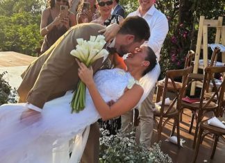 Mavi Amoroso y Diego Estigarribia se casaron en una romántica ceremonia en Cordillera